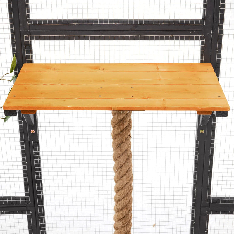Outdoor Cat House, Diy Cat Enclosure Catio With Double Enter Doors by HouseOfZazla