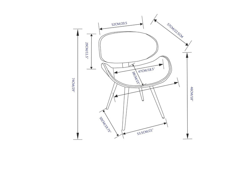 Marana - Mid Century Modern Dining Chair by Unique Piece Furniture