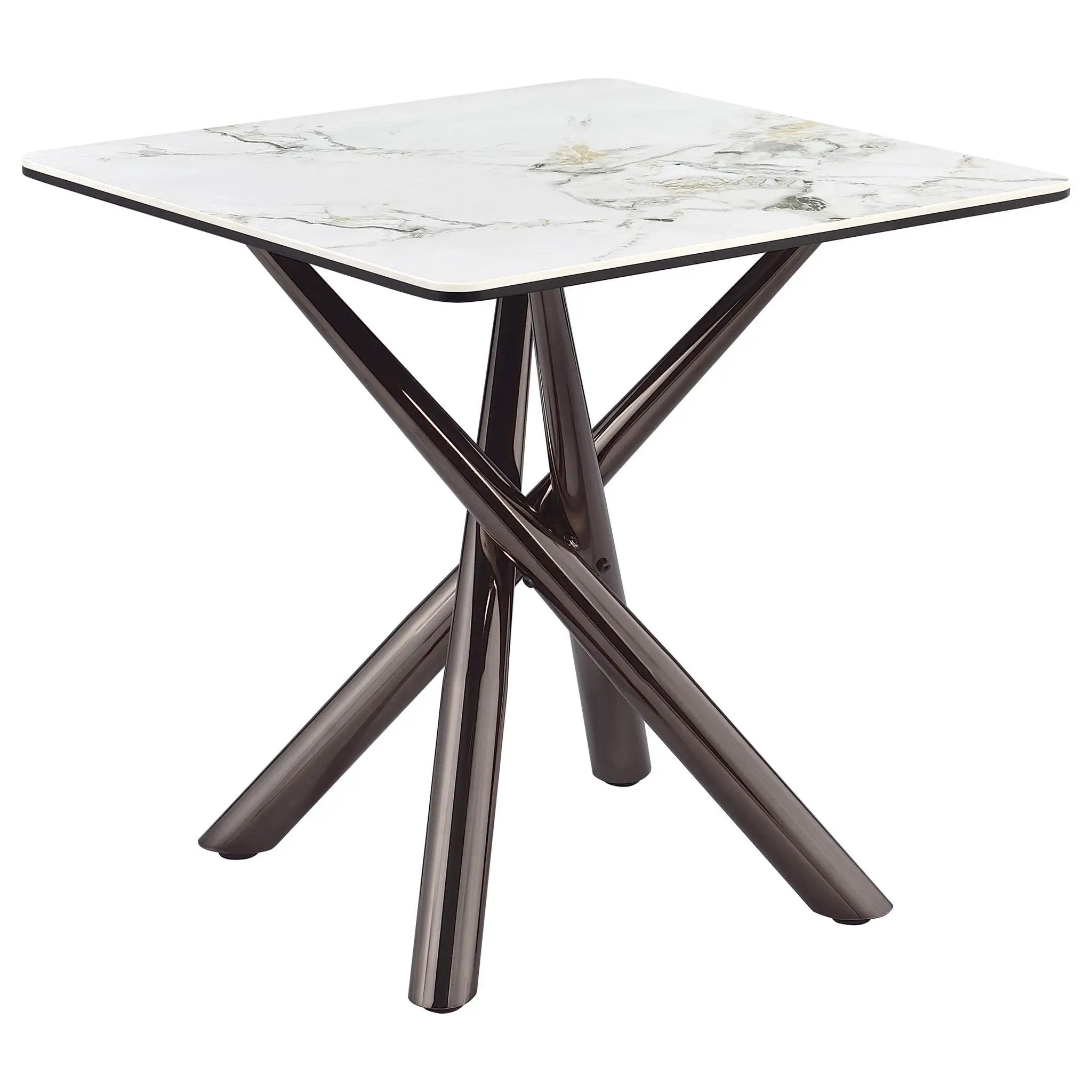 Carvell 2-piece Square Coffee and End Table Set Mirage White by Unique Piece Furniture