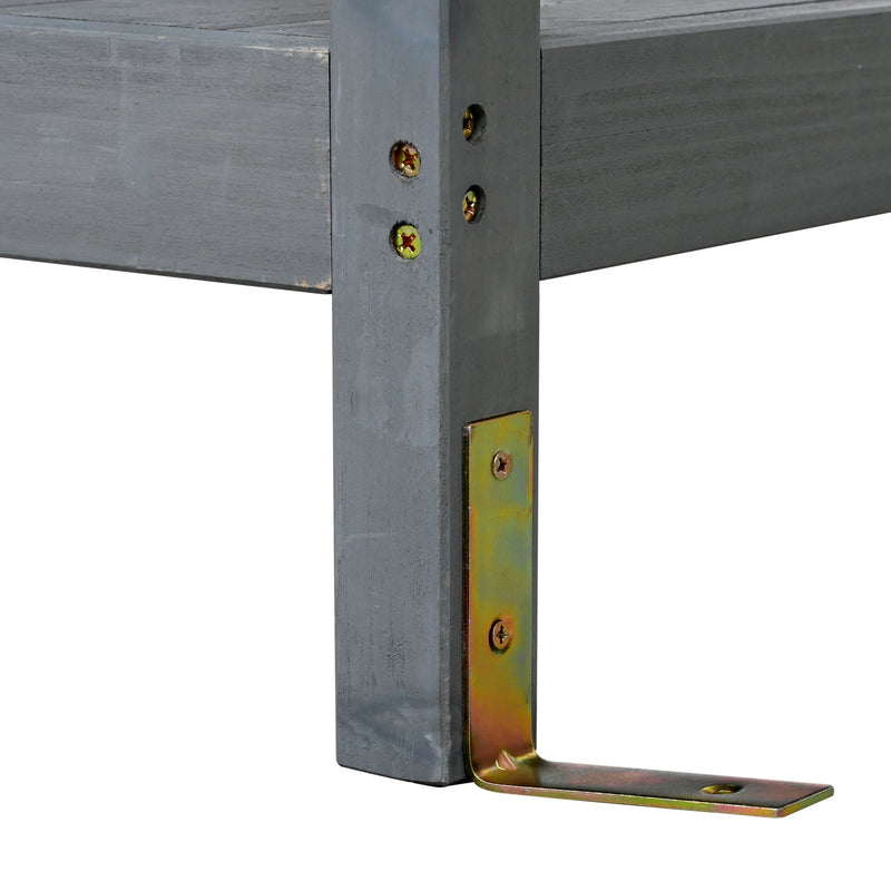 Topmax 66'' Large Outdoor Farmhouse Wooden Potting Bench Table by HouseOfZazla