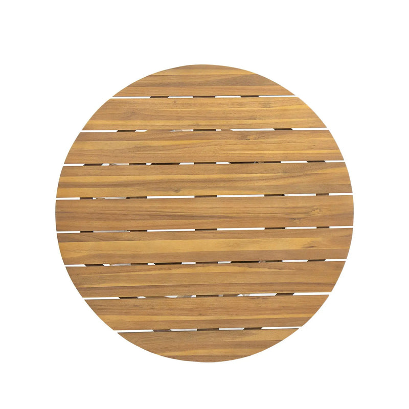 Outdoor Round Top Dining Table - Teak Bistro Table by HouseOfZazla