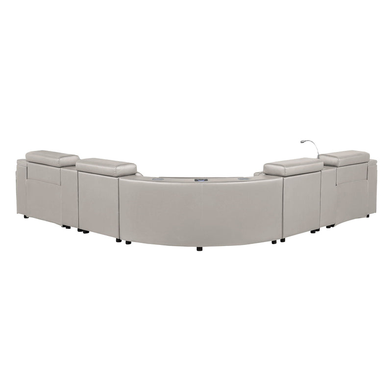 Nova - Sectional With Bluetooth Speaker, LED And Lifting Wine Cabinet by HouseOfZazla