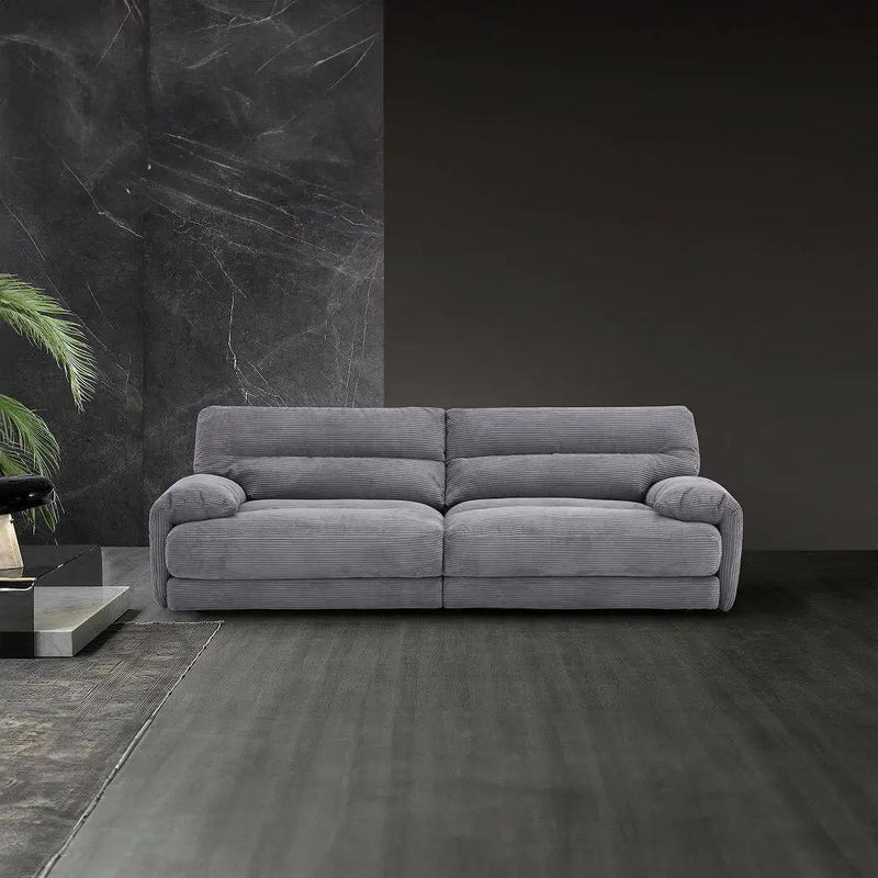 Cadenza - Loveseat - Gray Corduroy by Unique Piece Furniture
