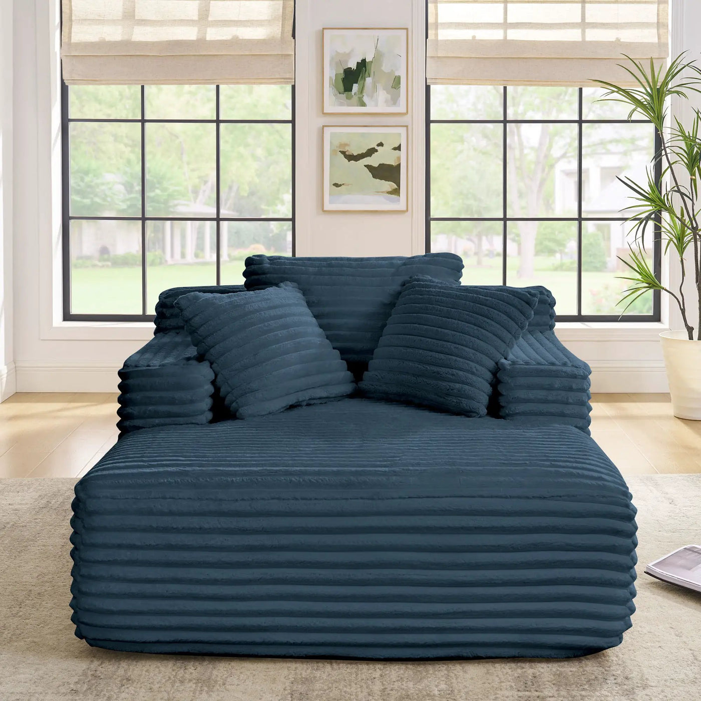 Chaise Lounge Sofa Bed With Deep Seat For Living Room by HouseOfZazla