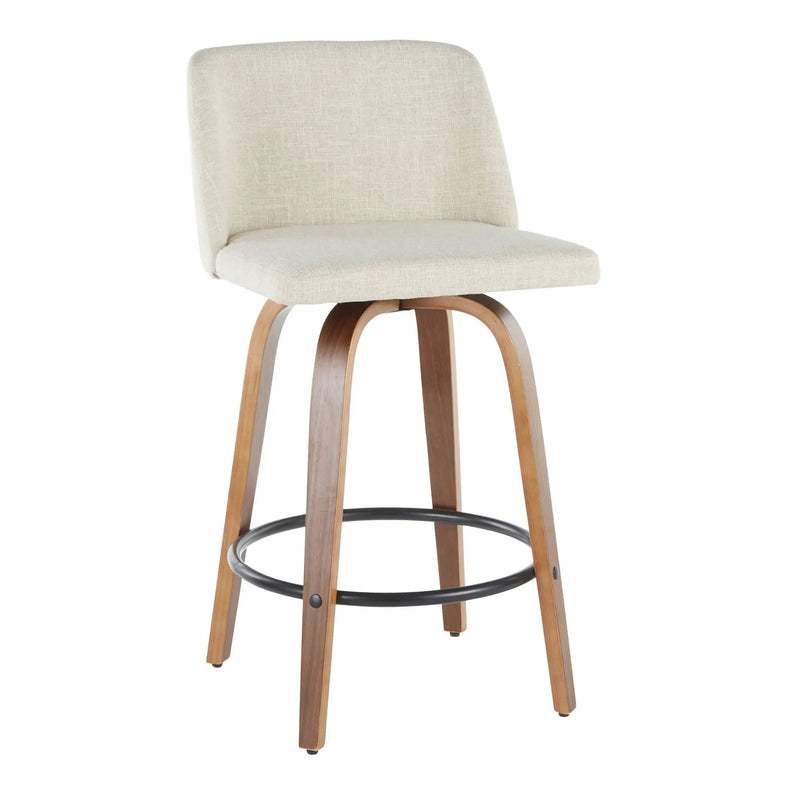 Toriano - Mid-Century Modern Counter Stool (Set of 2) by Unique Piece Furniture
