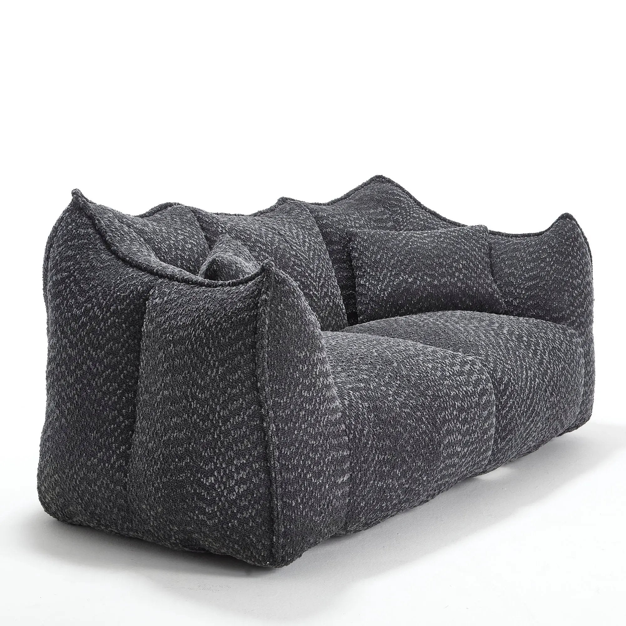 Comfortable Dual Beanbag Chair With High Resilience Foam Core For 2 People by HouseOfZazla