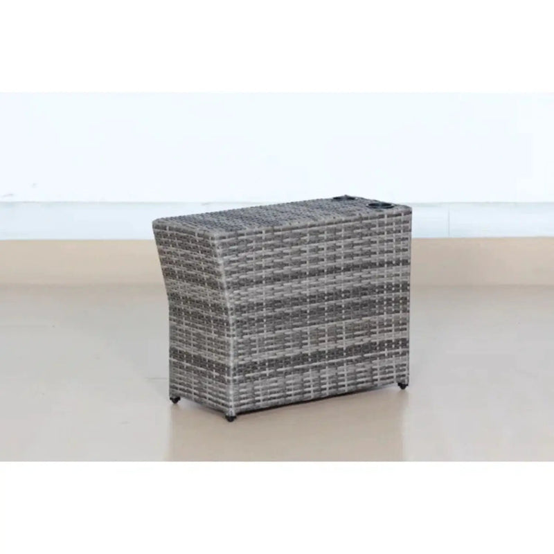 Shick Outdoor Side Table - Gray Mix by Unique Piece Furniture