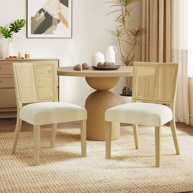 Rattan Dining Chair Without Arms (Set of 2) by HouseOfZazla