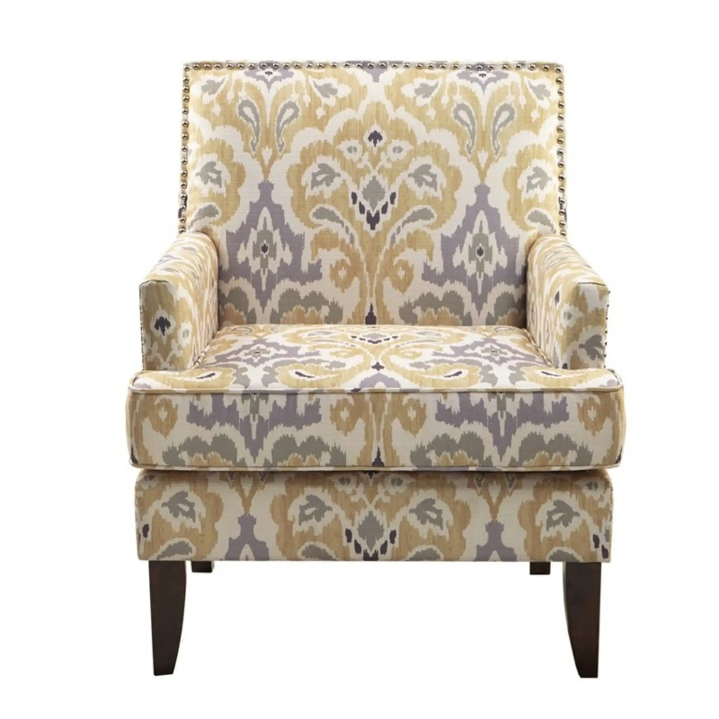 Colton - Track Arm Club Chair With Nailhead Trim by HouseOfZazla