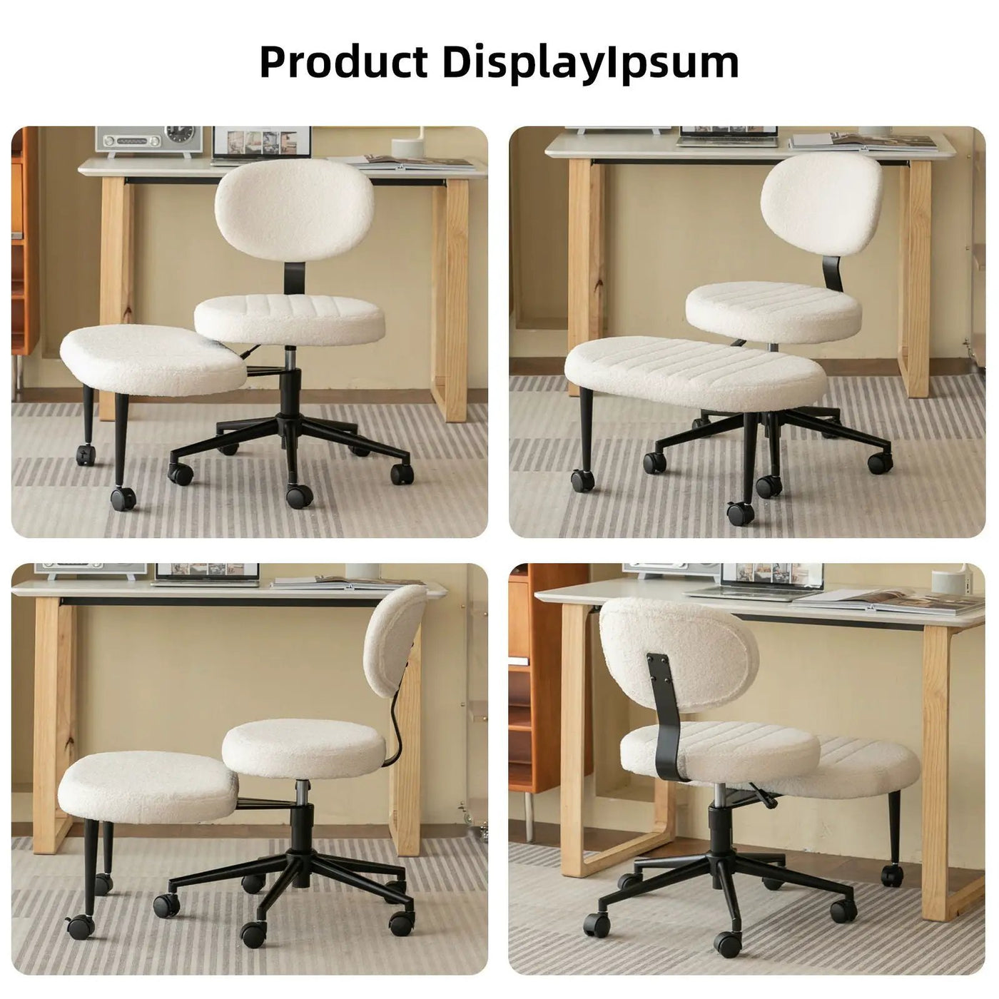 Ergonomic Cross Legged Office Chair With Back Support by HouseOfZazla