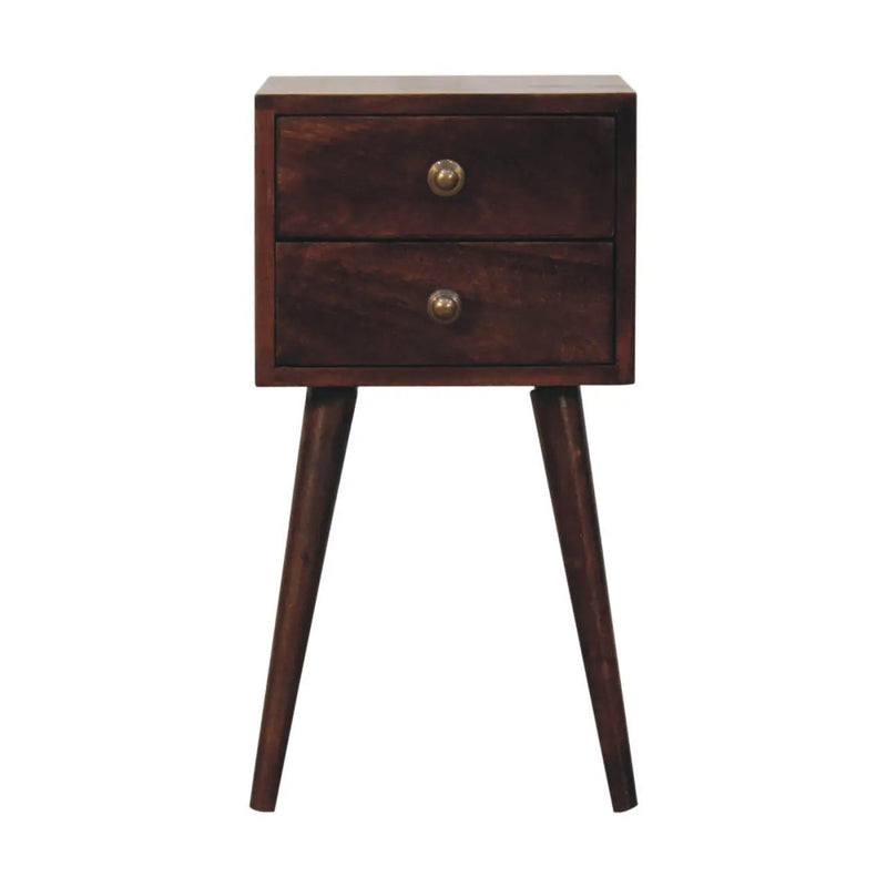 Solid Wood Mini Nightstand by HouseOfZazla