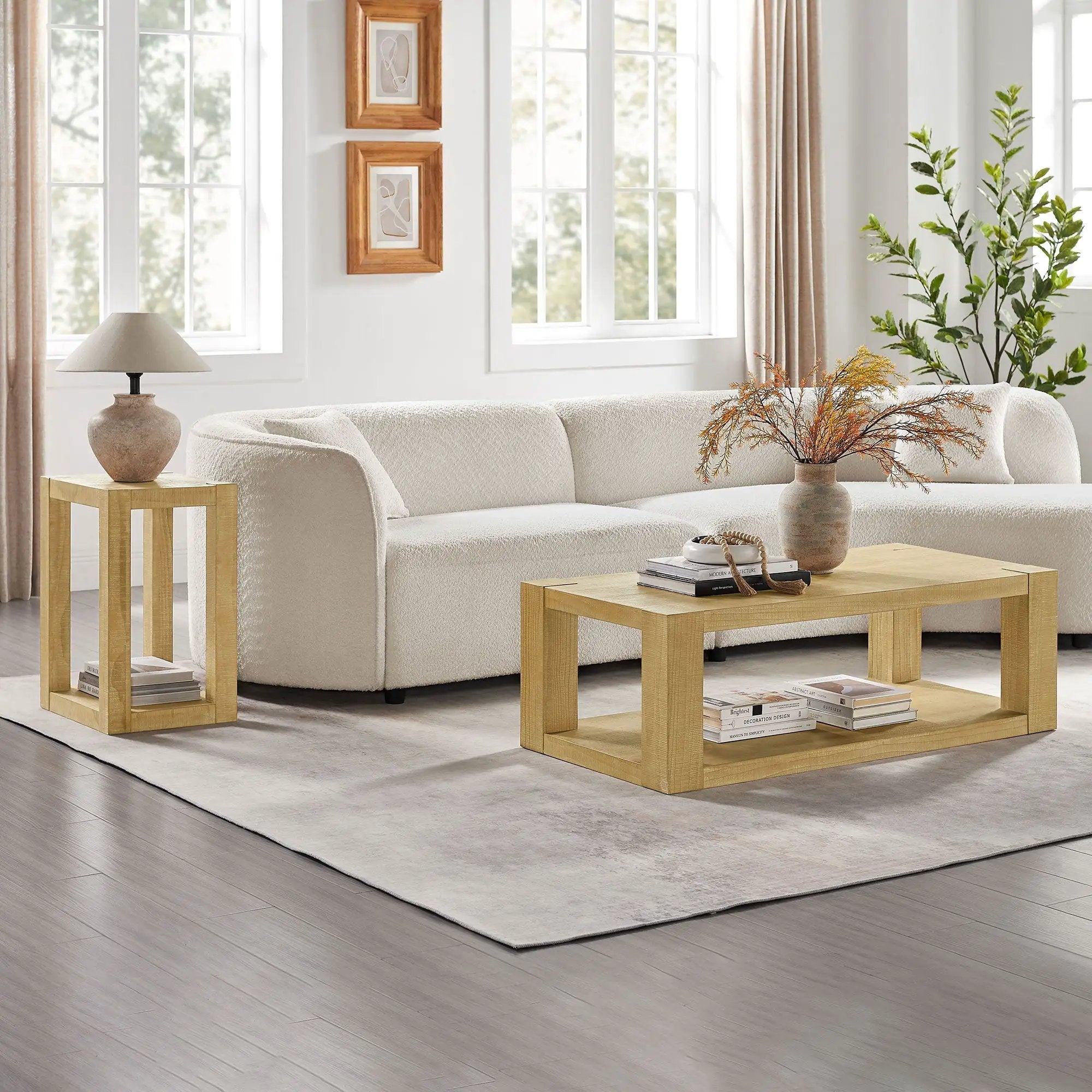 Modern Design 48 Inch Rectangular Coffee Table by HouseOfZazla