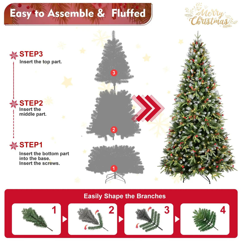 5FT Christmas Tree with 250 Warm Lights by HouseOfZazla