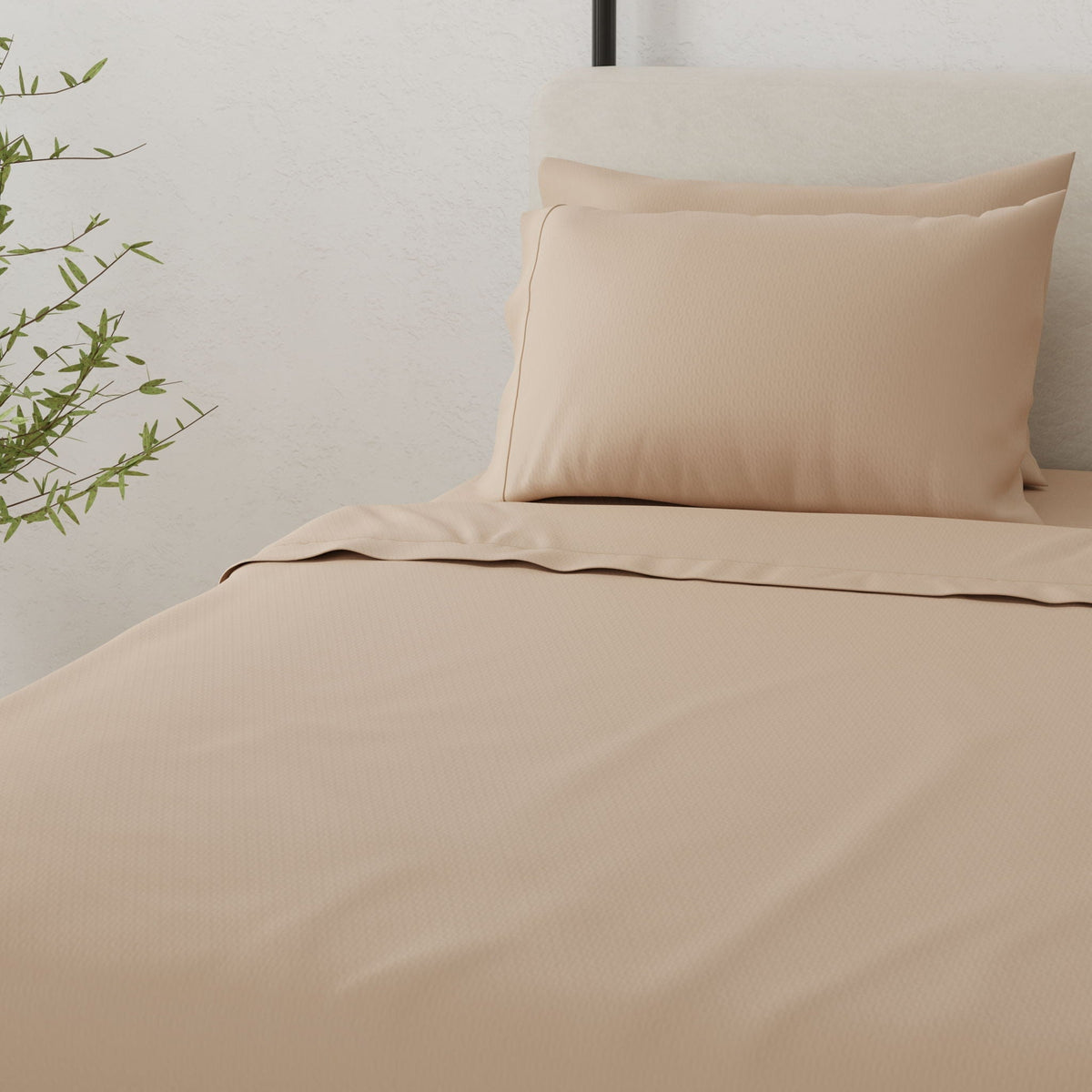 Brushed Hypoallergenic Sheet Set with Soft Microfiber - White, Beige, Light Brown, Gray, photo 9 of 20