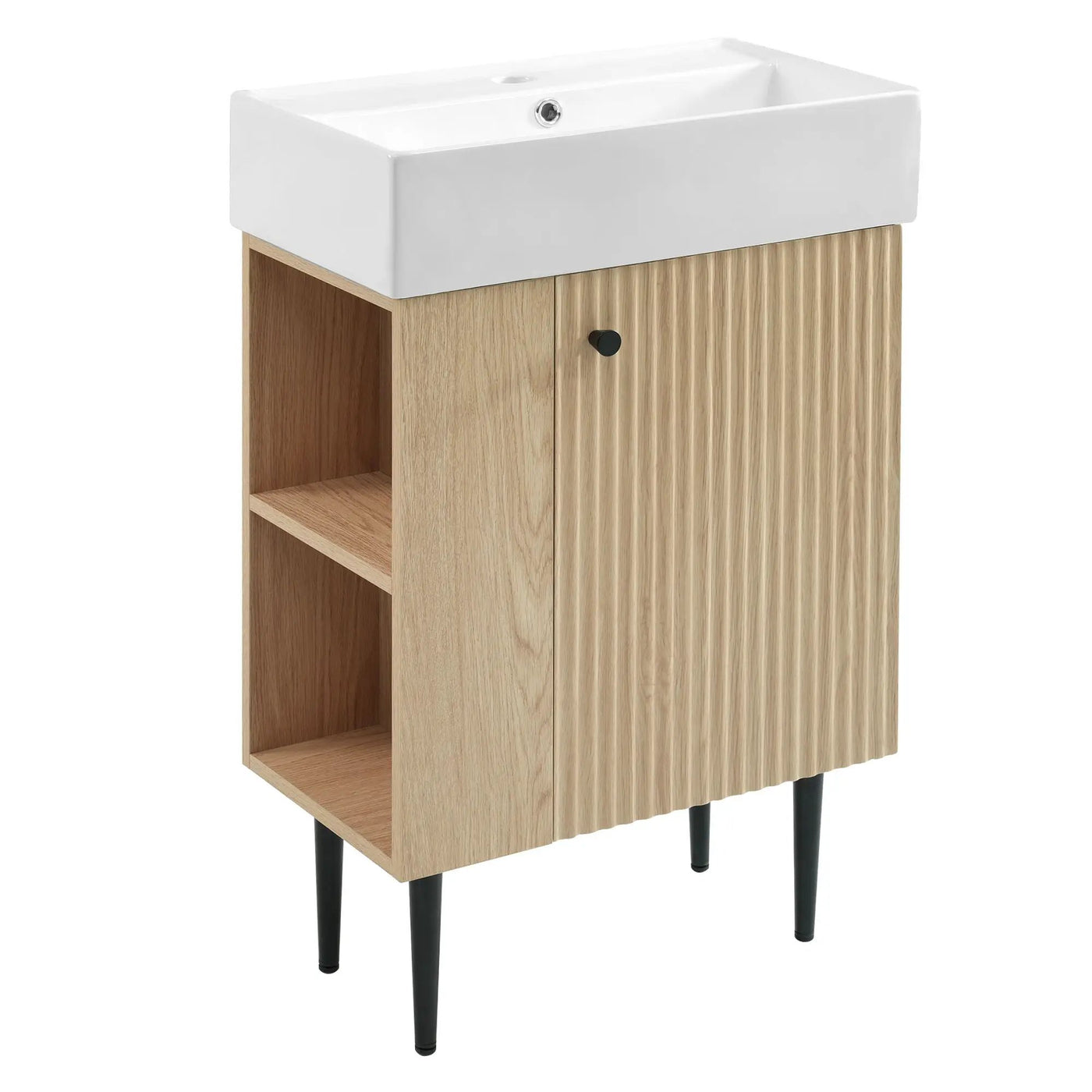 Bathroom Vanity, Combo Cabinet, Bathroom Storage Cabinet, Single Ceramic Sink by HouseOfZazla