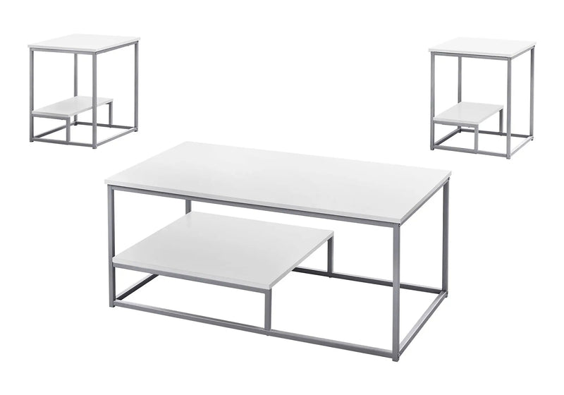 Table Set, Coffee, End, Side, Accent, Living Room, Contemporary & Modern (Set of 3) by Unique Piece Furniture