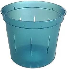 rePotme 3 inch Orchid Pot 3 Pack - Slotted Orchid Pots with Holes for Repotting (Blue Sapphire) by GreenHaven Gardens