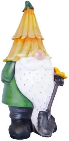Topadorn Garden Gnome Outdoor Gnome Statue Resin Sculpture Outdoor Figurine with Yellow Hat for Garden Decoration,11 Inch by GreenHaven Gardens