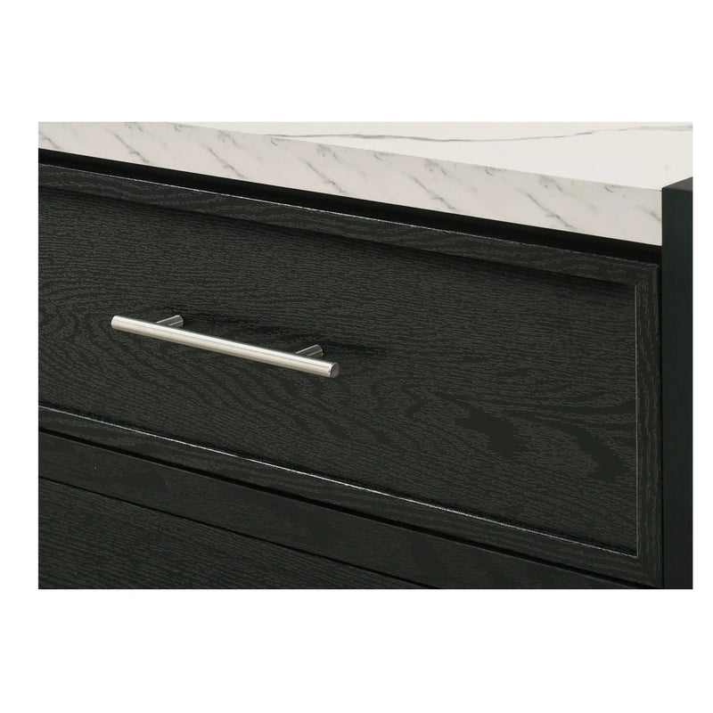 6 Drawers Dresser - Black / White by Unique Piece Furniture
