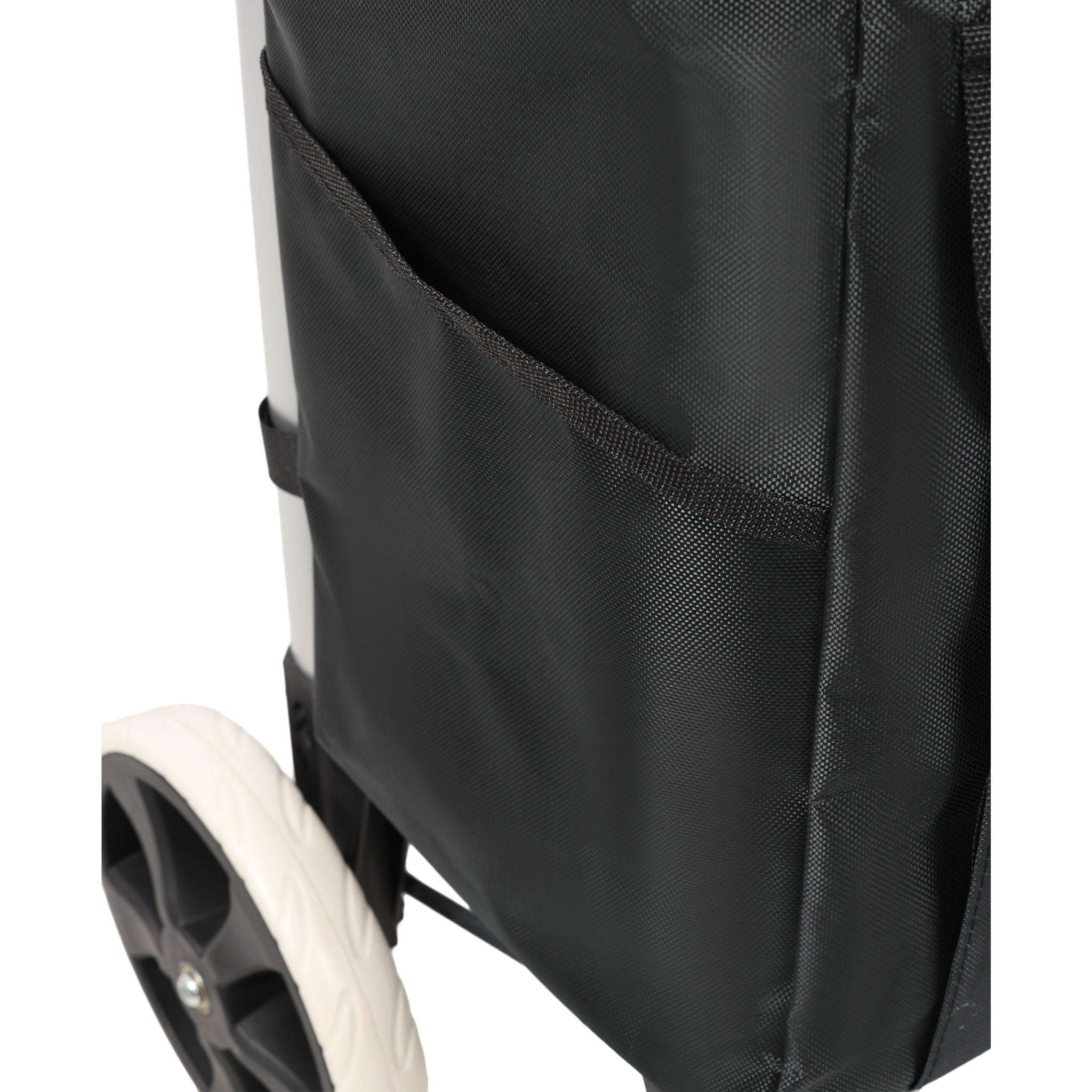 Foldable Shopping Trolley With Wheels And Removable Waterproof Bag - Black by HouseOfZazla