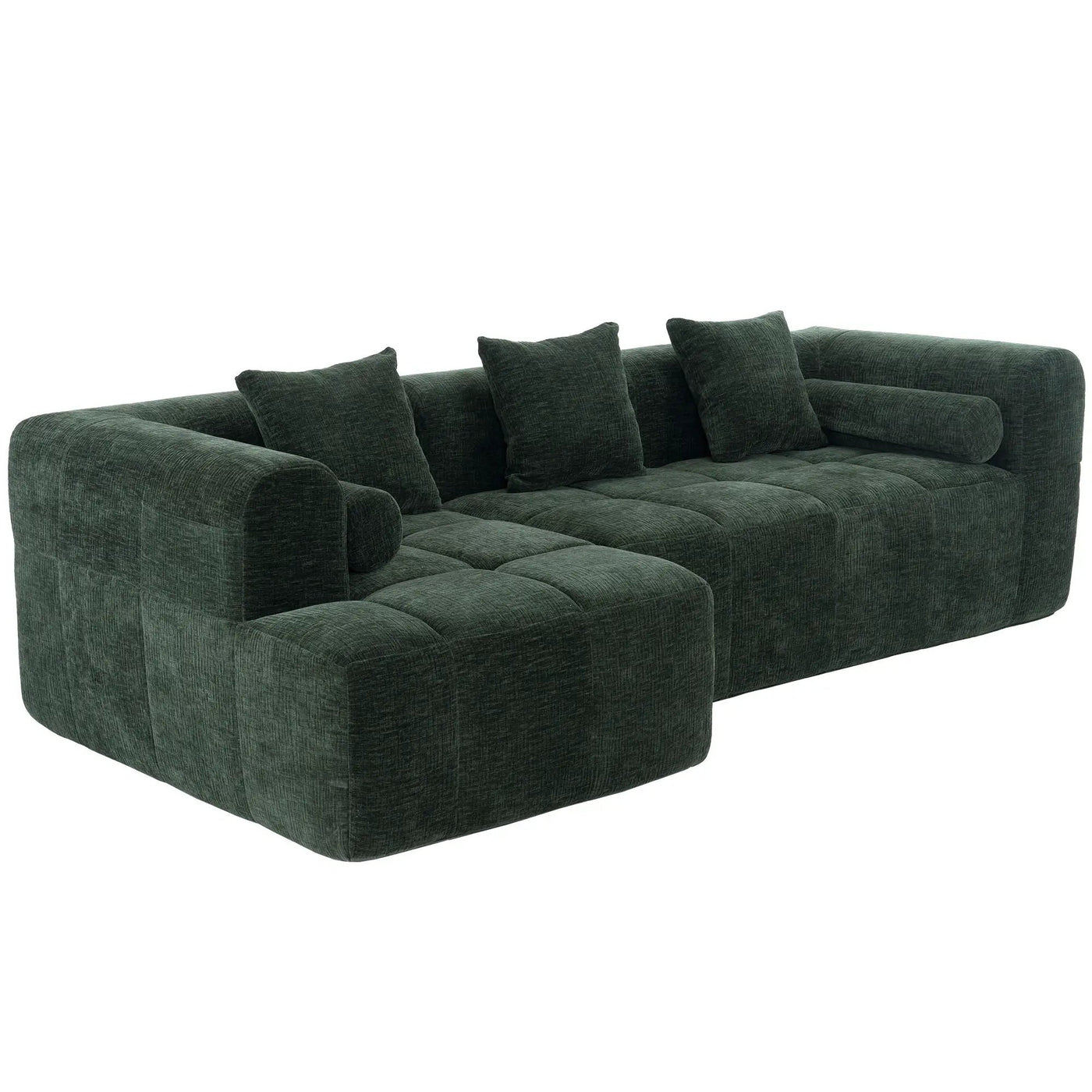 Sectional Free Combined Sofa With 2 Side Pockets by Unique Piece Furniture