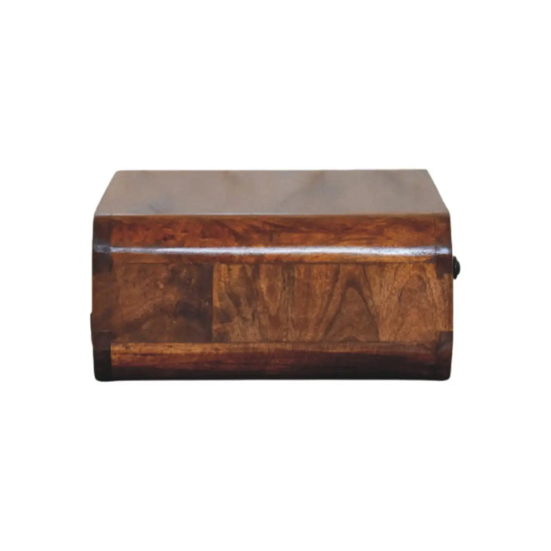 Solid Wood Avora Wall-Mounted Nightstand, 1-Drawer, Honey by HouseOfZazla