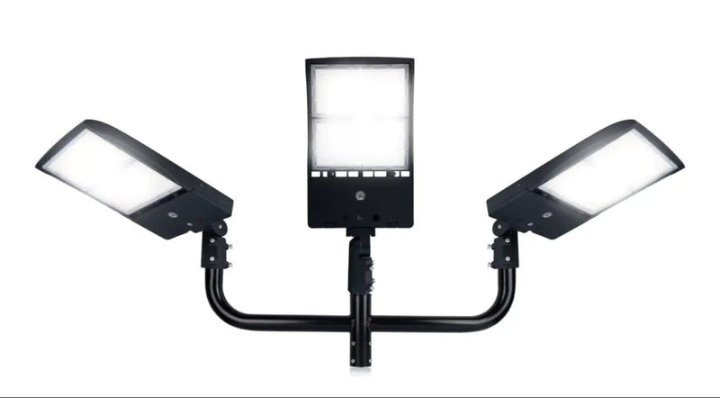320W LED Parking Lot Light Hard Wired 48,000LM, Hot Wire UL Listed Industrial Grade LED Shoebox Parking Pole Light 5000K IP65 Waterproof by Outdoor Solar Outlet