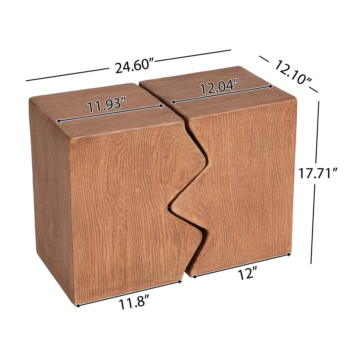 Rectangular Outdoor Indoor Accent Side Table (Set of 2) by HouseOfZazla