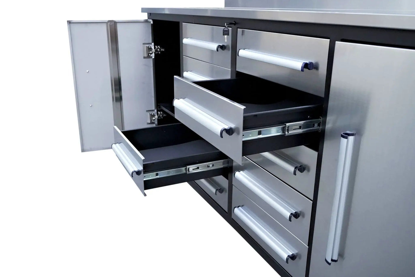 Storage Cabinets With Workbench (With 10 Drawers And 2 Cabinets) by HouseOfZazla