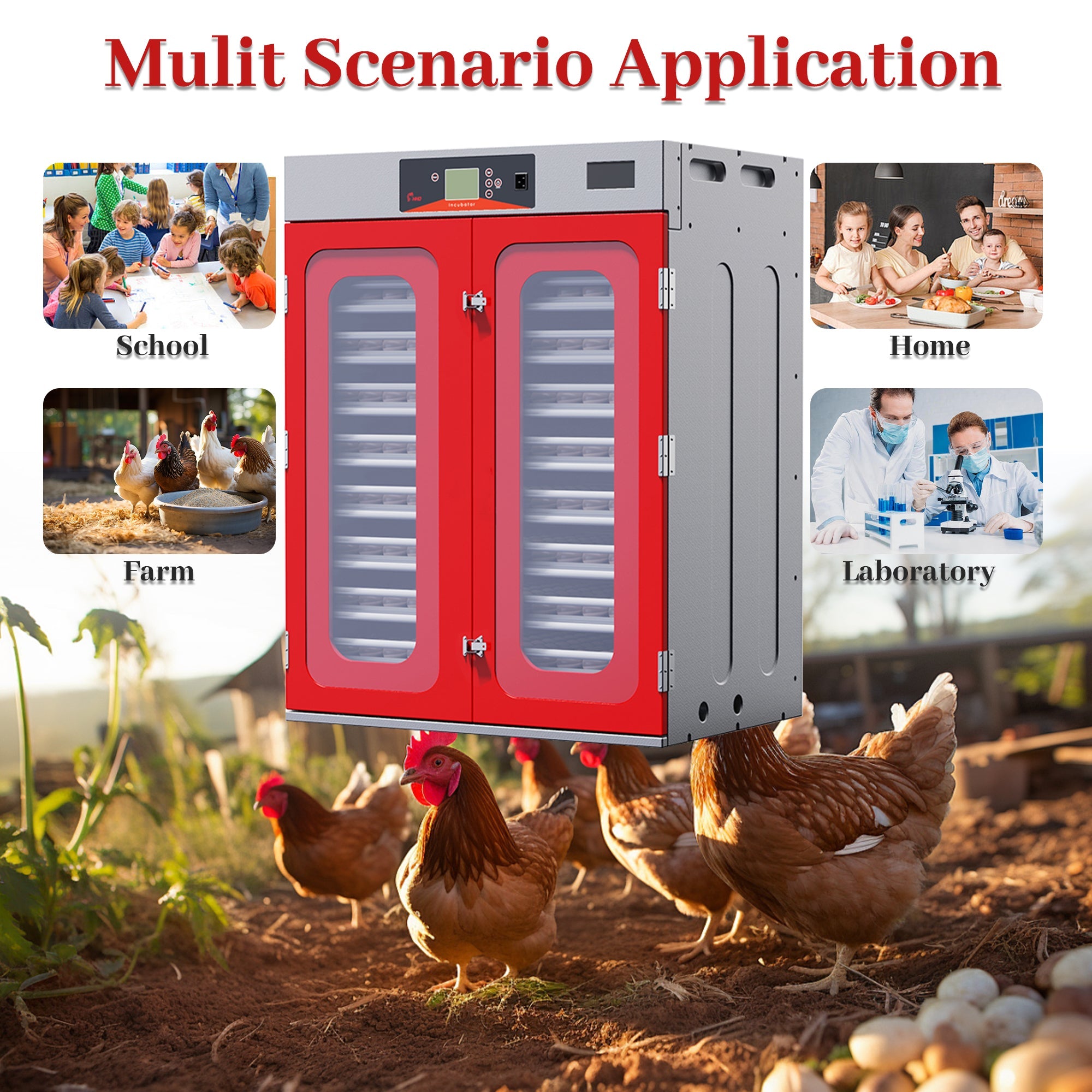 1000-Egg Commercial Cabinet Incubator – Digital Poultry Hatcher by HouseOfZazla