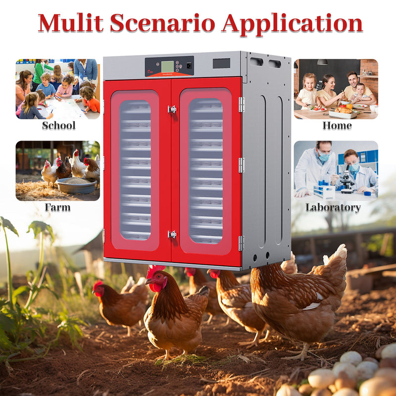1000-Egg Commercial Cabinet Incubator – Digital Poultry Hatcher by HouseOfZazla