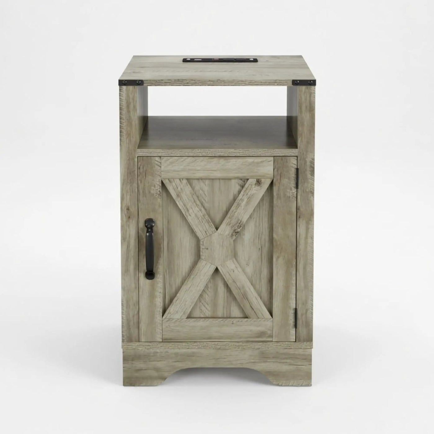 Farmhouse Nightstand, Charging Station & Storage by HouseOfZazla