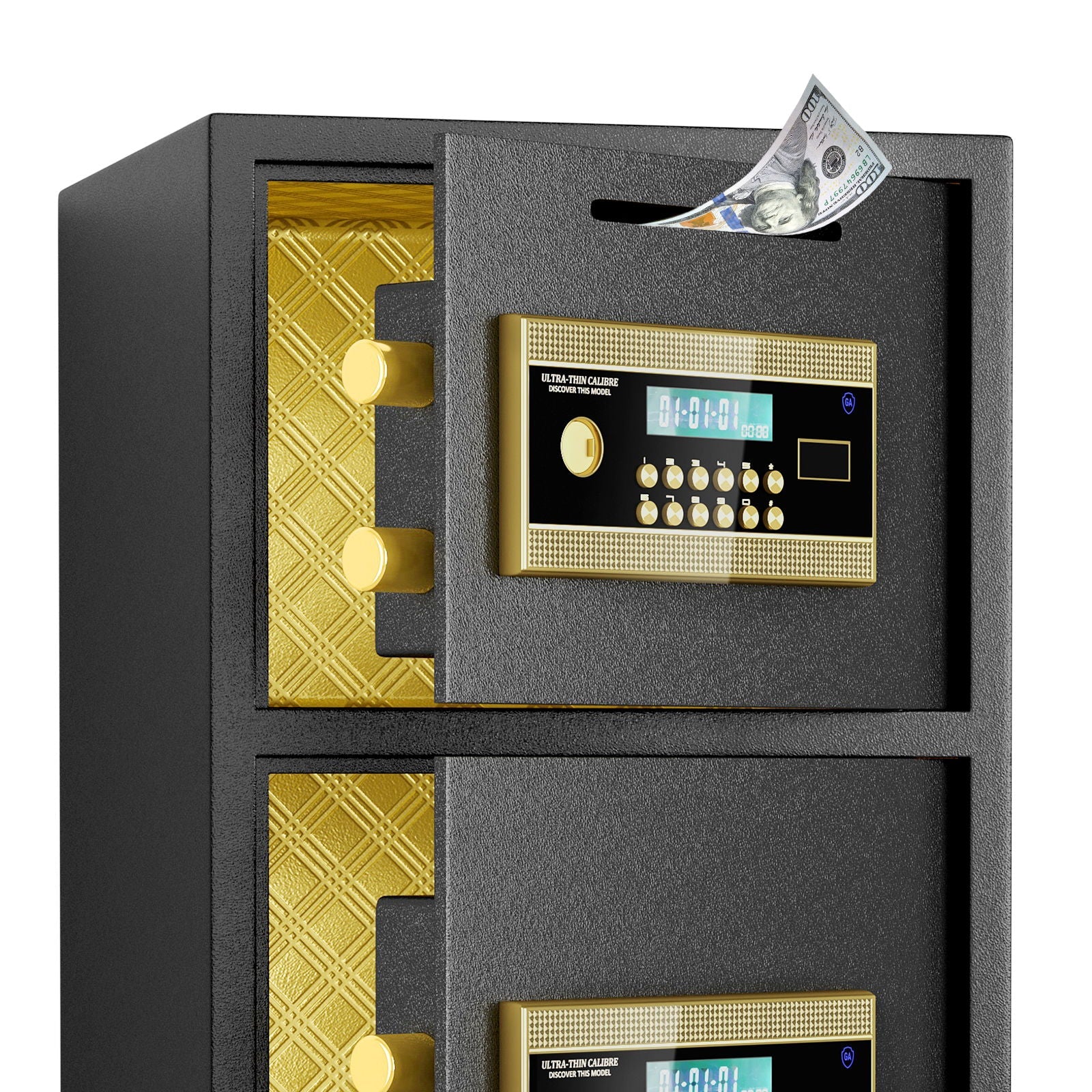 Large Double Door Coin Operated Safe, Digital Security Safe With Fireproof And Waterproof Bag by HouseOfZazla