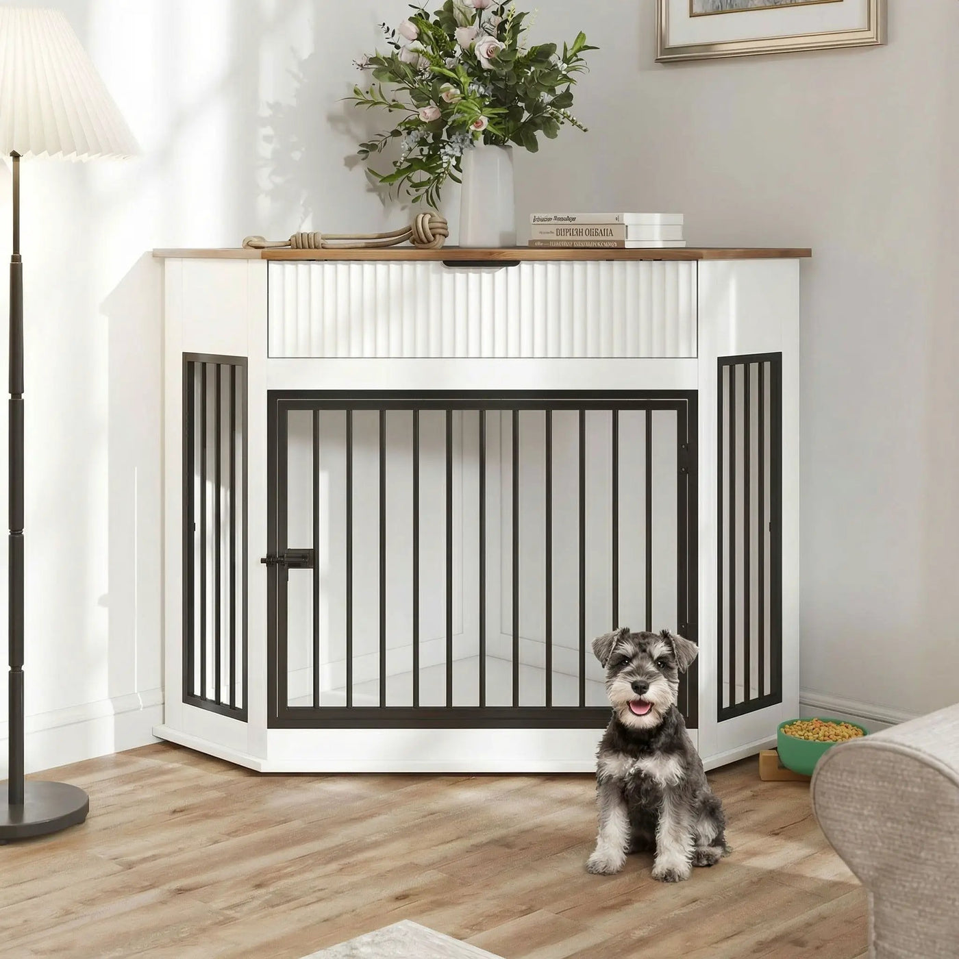 Corner Dog Crate by HouseOfZazla
