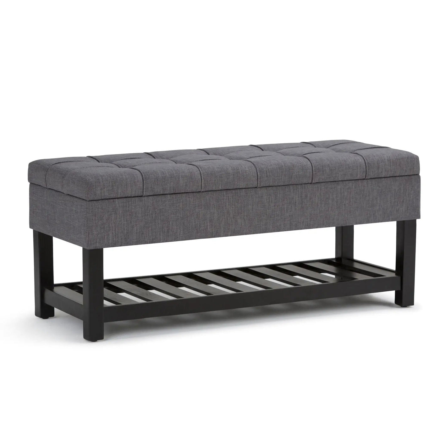 Saxon - Upholstered Transitional Storage Ottoman Bench by HouseOfZazla