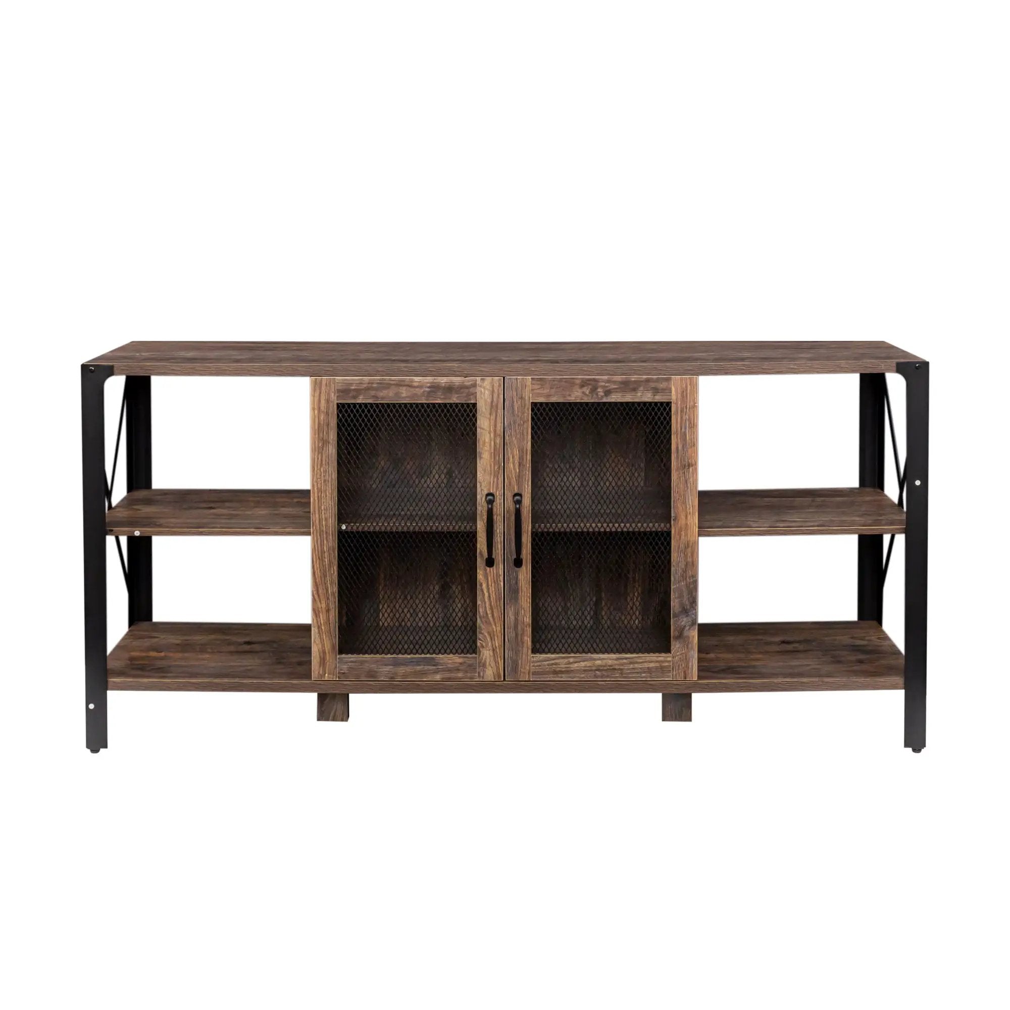 Industrial 80 Inch TV Stand for Living Room & Bedroom by HouseOfZazla