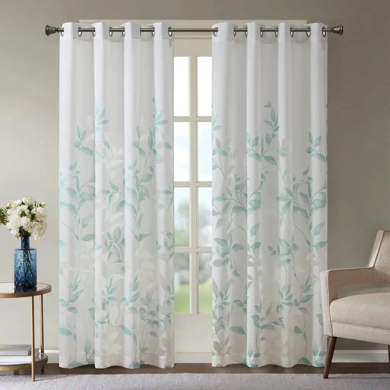 Burnout Printed Curtain Panel (Single Panel) by HouseOfZazla