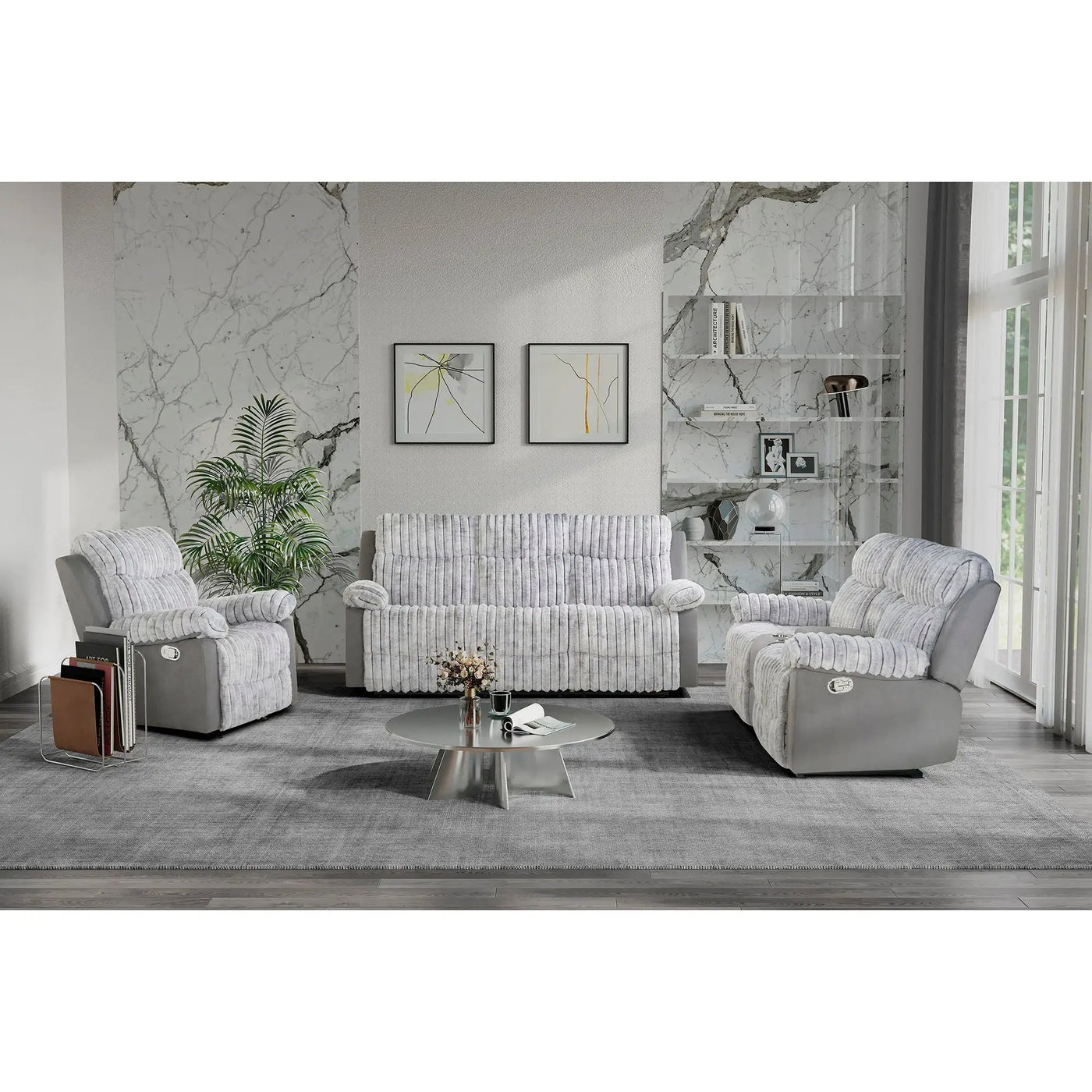 Brenda - Sofa With Manual Recline Function by HouseOfZazla