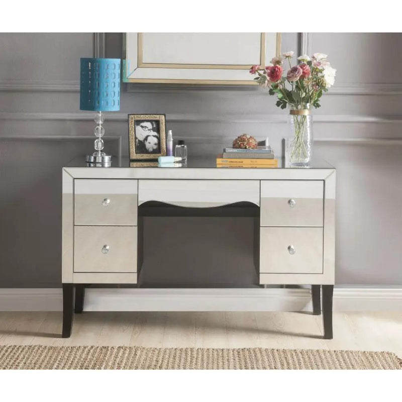 Dominic - Vanity Desk - Mirrored by Unique Piece Furniture