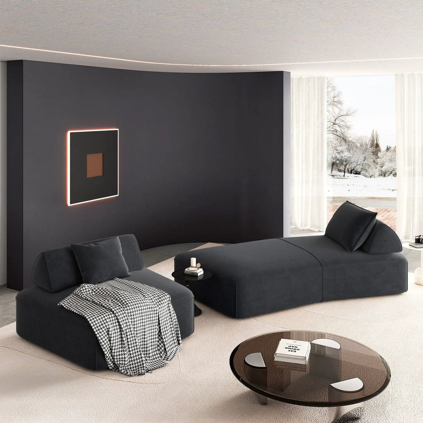 Modern Luxury Oversized Modular Sectional Sofa Set by HouseOfZazla