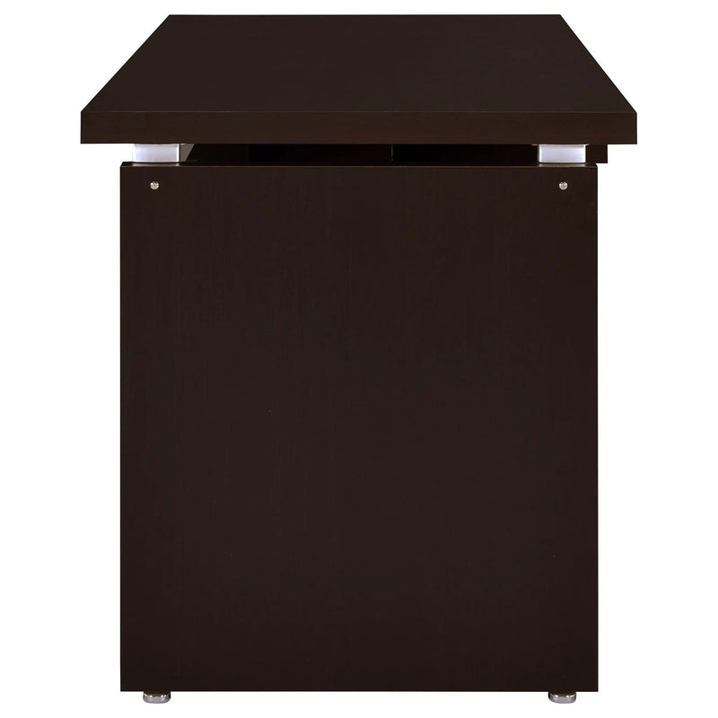 Skylar 55-inch Computer Desk with Keyboard Drawer Cappuccino by Unique Piece Furniture