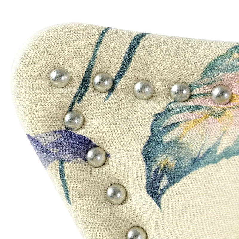 Paradise - Upholstered Accent Chair Printed On - Off-White Floral by Unique Piece Furniture