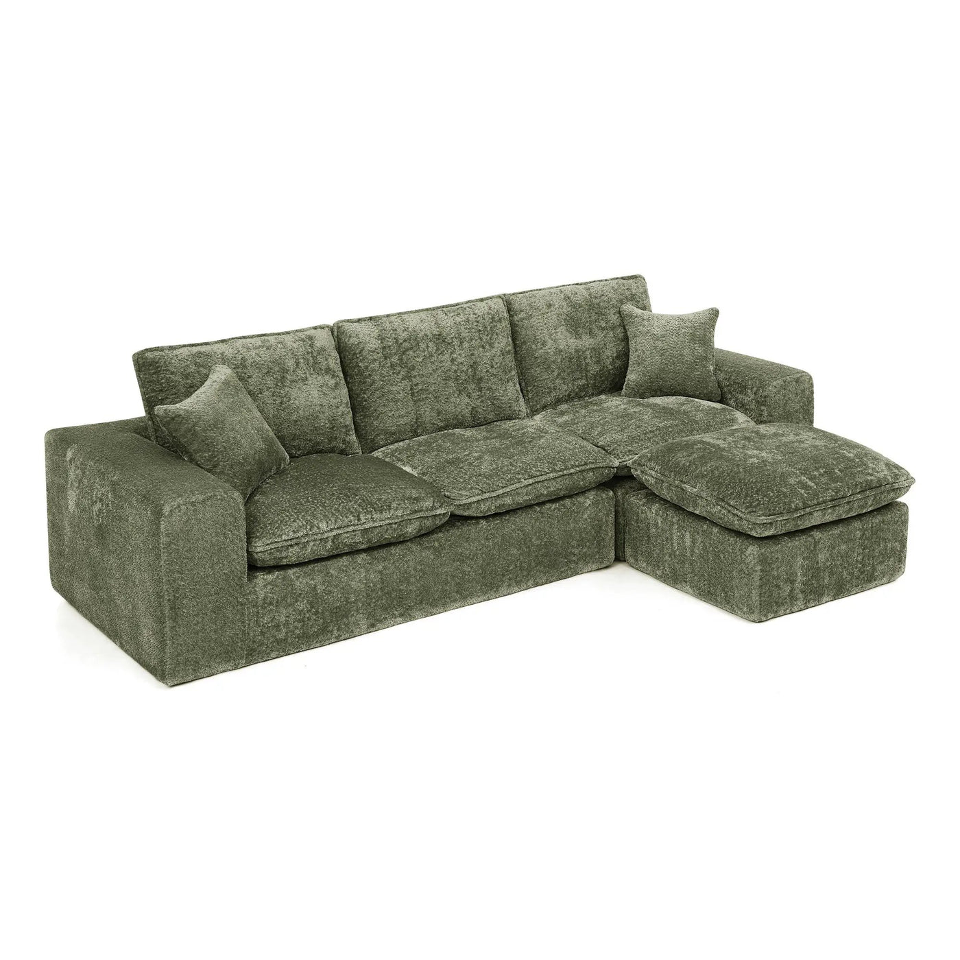 Sectional Sofa With Moveable Ottoman by Unique Piece Furniture