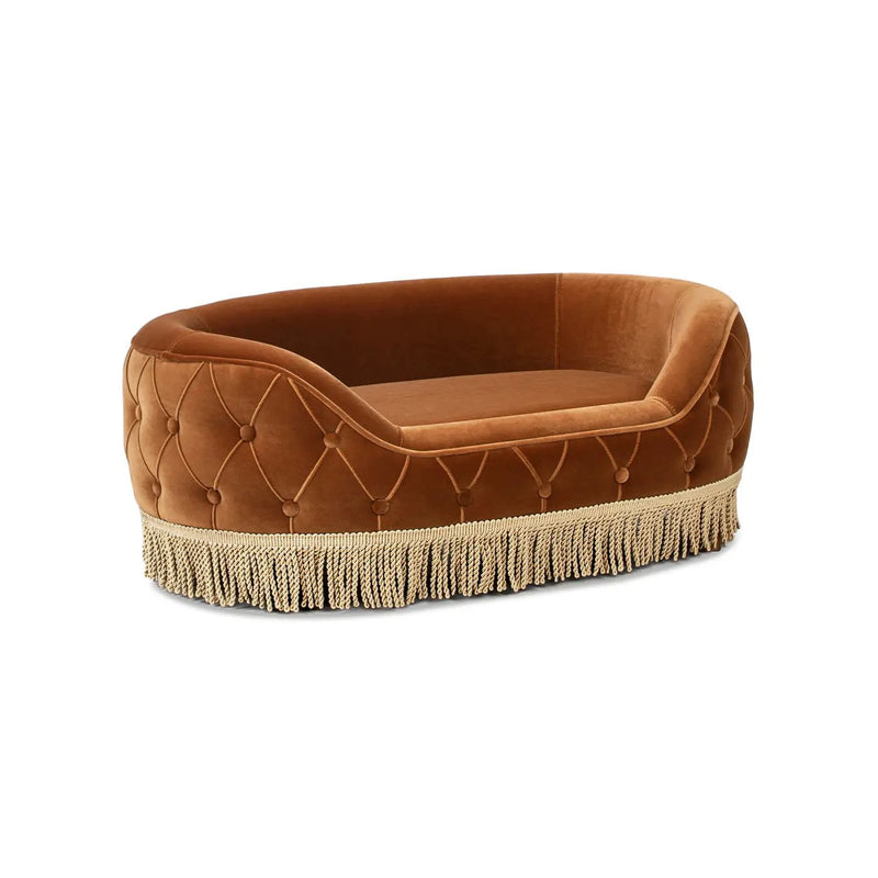 Monroe 33" Dog Sofa Bed - Medium in Burnt by HouseOfZazla