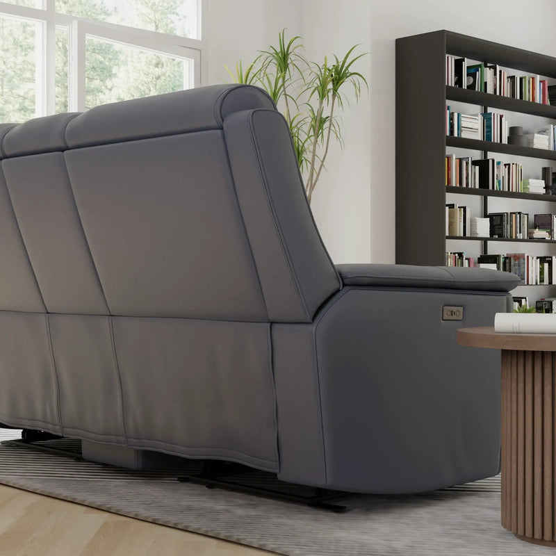 Oslo - Dual Power Reclining Loveseat With Console by Unique Piece Furniture