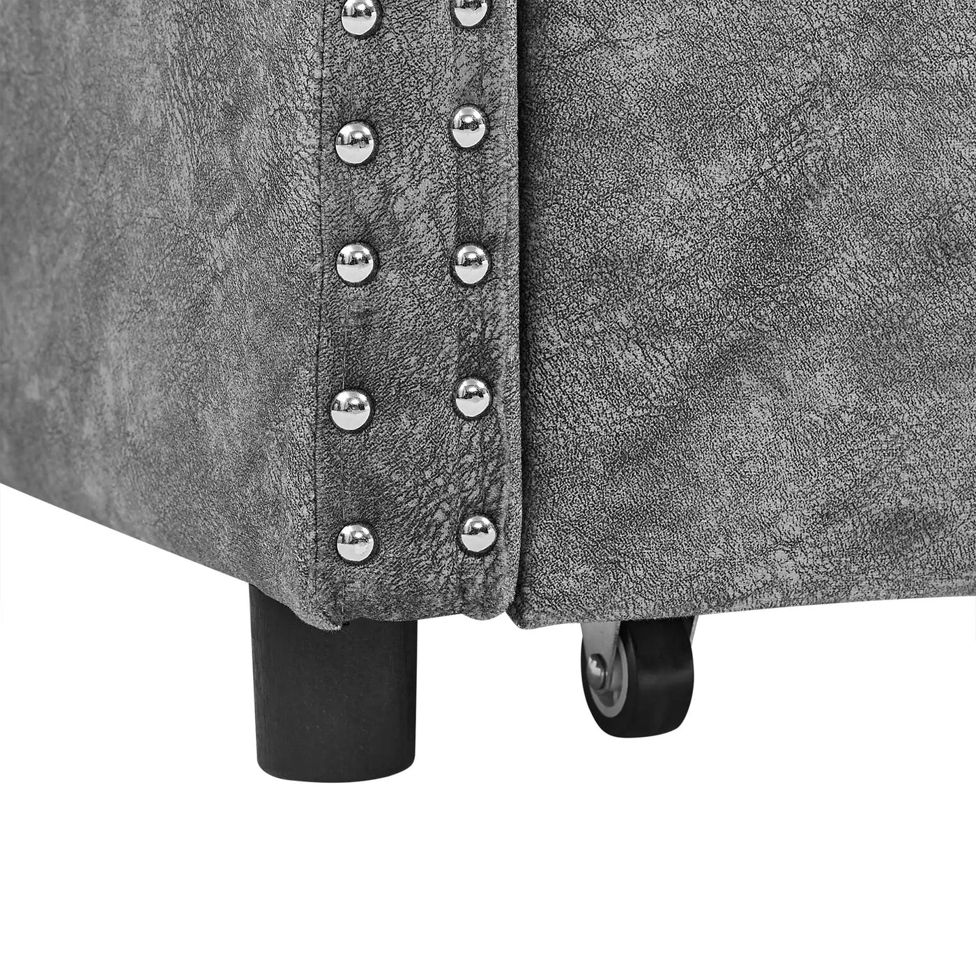 Upholstered Tufted Daybed With 2 Drawers, Waved Arms by HouseOfZazla