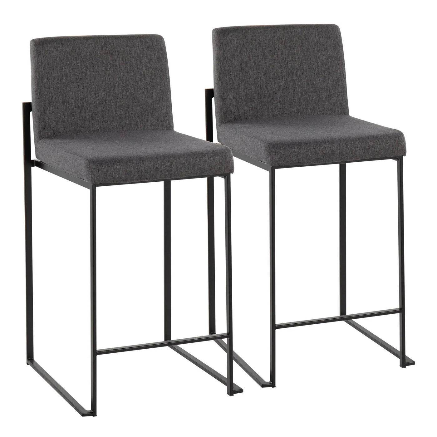 Fuji - Contemporary Modern Elegance, High Back Counter Stool by HouseOfZazla