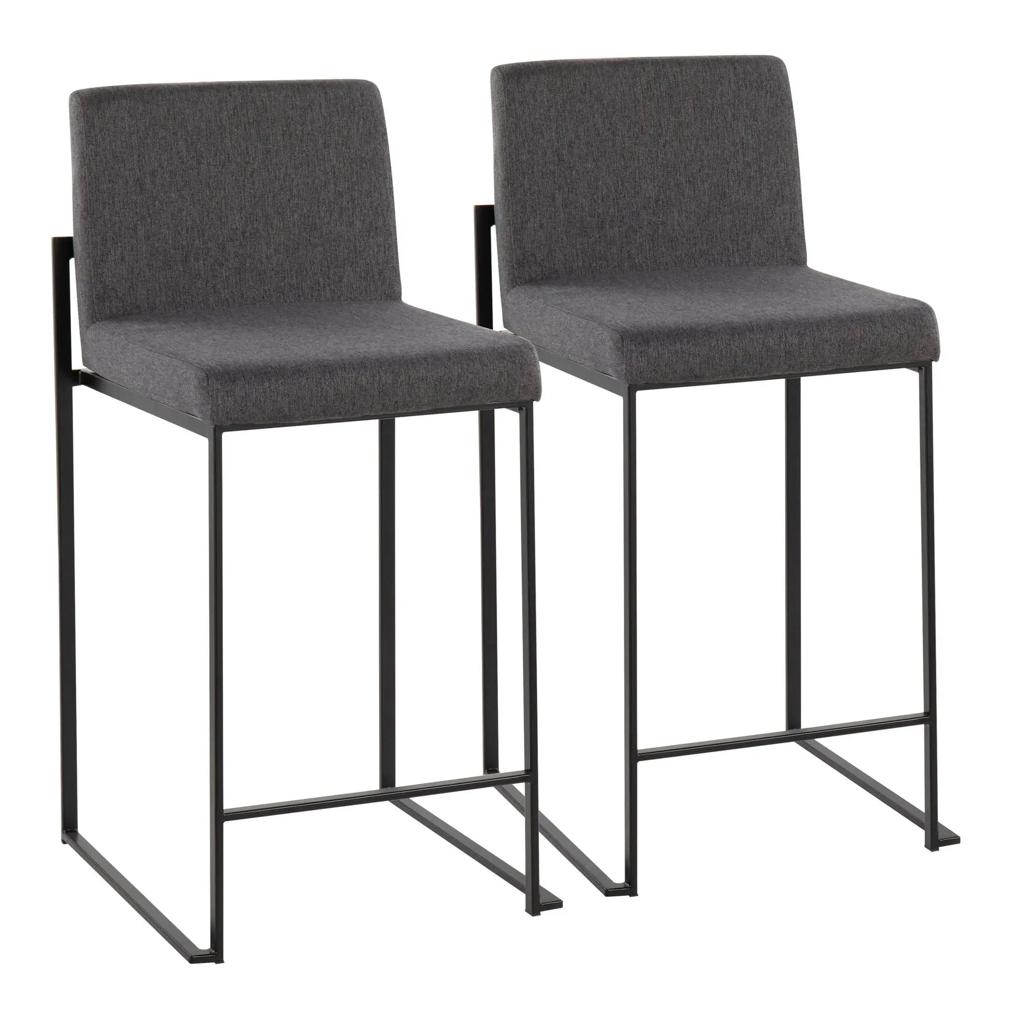 Fuji - Contemporary Modern Elegance, High Back Counter Stool by HouseOfZazla