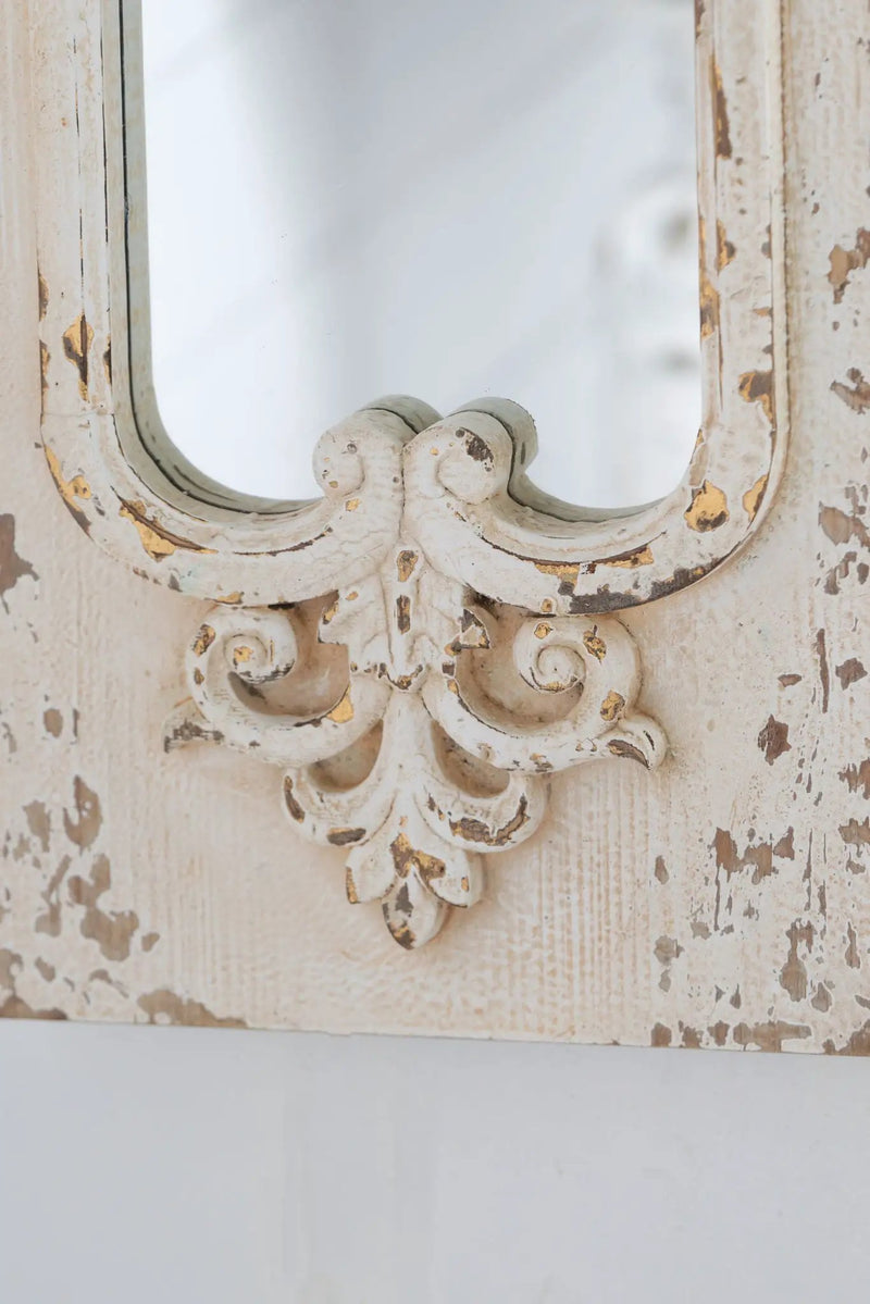 Full Length Mirror With Solid Wood Frame, Floor Mirror For Living Room Bedroom Entryway - White by Unique Piece Furniture