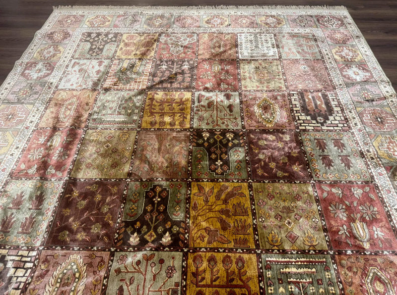 Panel Design Rug 8 x 10.6, Oriental Carpet, Belgium Power Loomed Rug by Jewel Rugs
